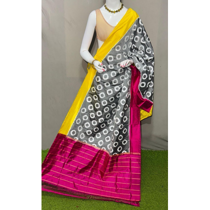 PSRGISDP4D17ZNCD26- Ikat silk dupatta