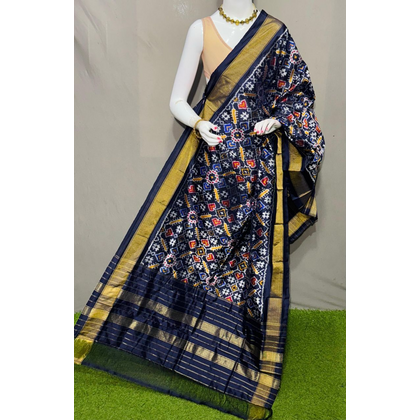 PSRGISDP4D17ZNCD27- Ikat silk dupatta