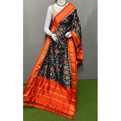 PSRGISDP4D17ZNCD44- Ikat silk dupatta