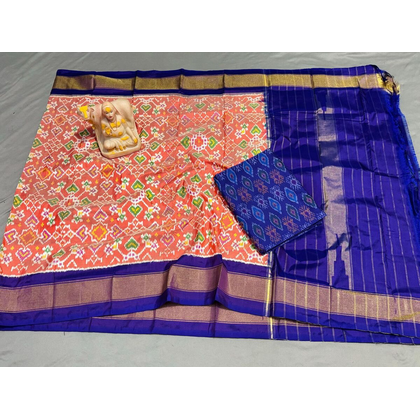 PSRGSDST4D14FFDC10- Ikat Silk dupatta with Ikat sico top