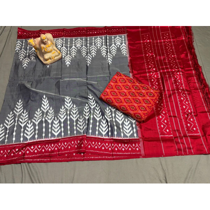 PSRGSDST4D14FFDC46- Ikat Silk dupatta with Ikat sico top