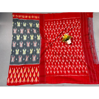 PSSIICTS4D17INDD12- Ikat cotton saree