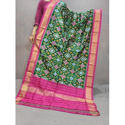 PGMRISDP4D27ECCD13- Ikat silk dupatta