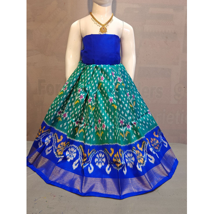 PGMRZSLG4D24IBDC56- Zero size Ikat silk lehenga