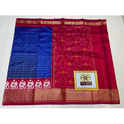 PPHSIDSS4D24BSCD01- Ikat silk saree