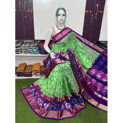 PSRGIDSS4D26BSDD22- Ikat silk saree