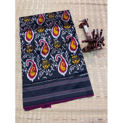 PUSNIDSS4D17BBCD03- Ikat silk saree