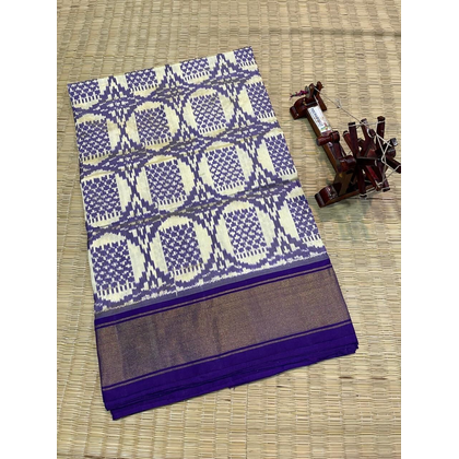 PUSNIDSS4D17BBCD05- Ikat silk saree