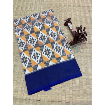 PUSNIDSS4D17BBCD13- Ikat silk saree