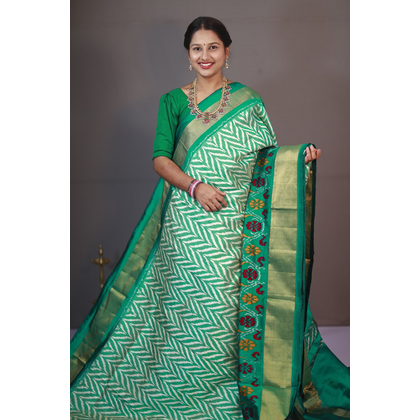 PANHIDSS4D28BNCC15- Ikat silk saree