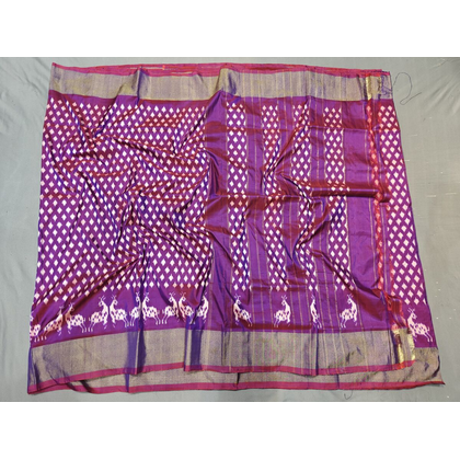 PGMRIDSS4D26TSCD37- Ikat silk saree