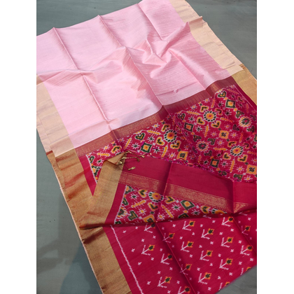 PGMRIDSS4D28XSDC07- Ikat Dupion silk saree