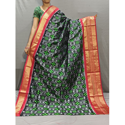 PGMRIDSS4D29NICC40- Ikat silk saree