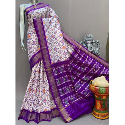 PSNTIDSS4D26NCCD04- Ikat silk saree