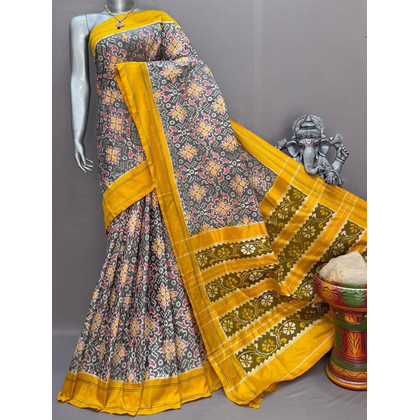 PSNTIDSS4D26NCCD08- Ikat silk saree