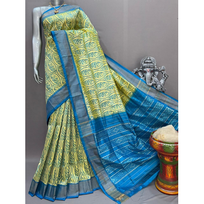 PSNTIDSS4D26NCCD21- Ikat silk saree