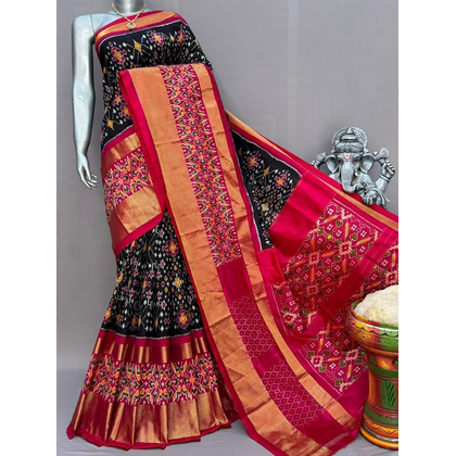 PSNTIDSS4D27NDCC01- Ikat silk saree