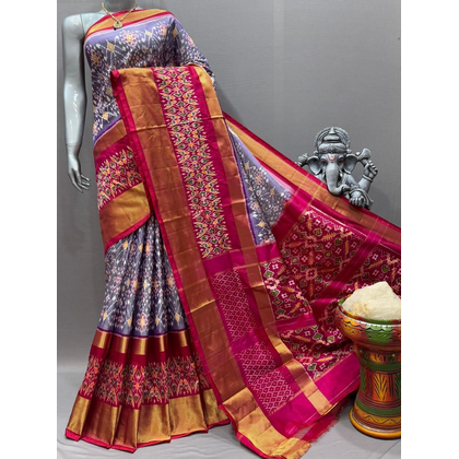 PSNTIDSS4D27NDCC22- Ikat silk saree