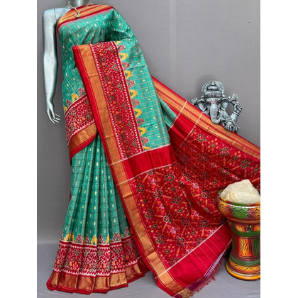 PSNTIDSS4D27NDCC32- Ikat silk saree