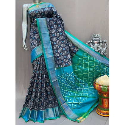 PSNTIDSS4D29NDDC16- Ikat silk saree