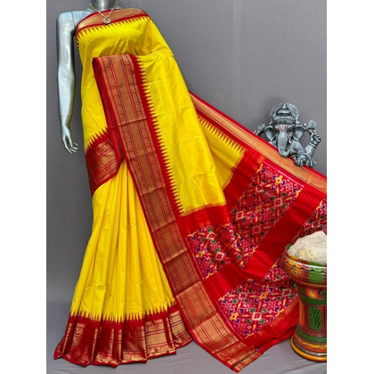 PSNTKBIP4D28CSCC19- Kanchi border Ikat silk saree