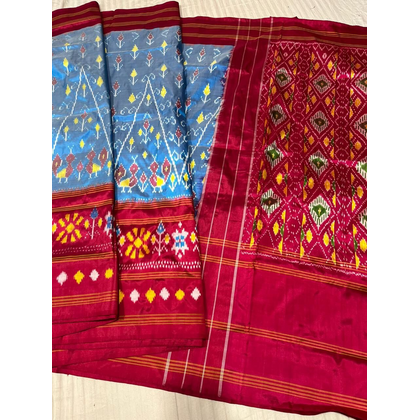 PSRHIDSS4D27TSDD20- Ikat silk saree