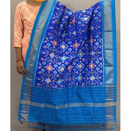 PSSIISDP4D29ECDC03- Ikat silk dupatta