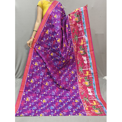 PGMRIDSS5J02ZSCD19- Ikat silk saree