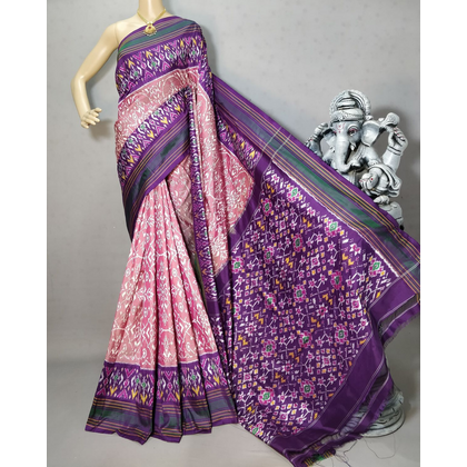 PRIHIDSS4D30BSCD13- Ikat silk saree