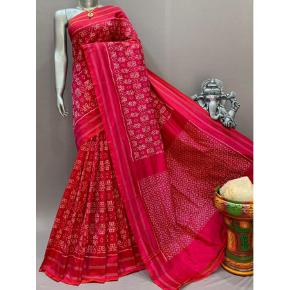 PSNTIDSS5J02NCDD28- Ikat silk saree