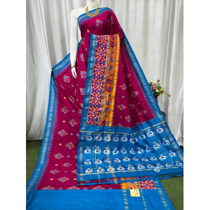 PASKIDSS5J06NDCD01- Ikat silk saree