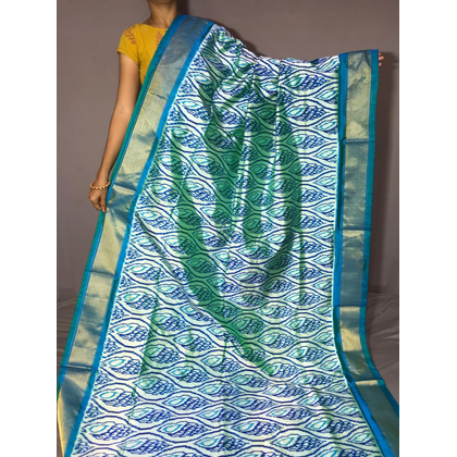 PGMRIDSS5J10NICD28- Ikat silk saree