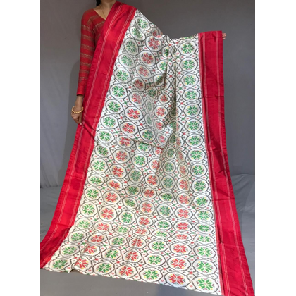 PGMRIDSS5J10NICD54- Ikat silk saree