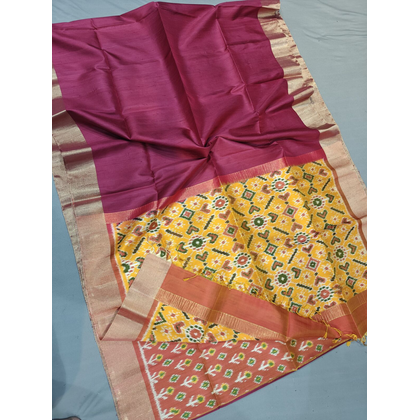 PGMRIDSS5J10XSCD07- Ikat silk saree