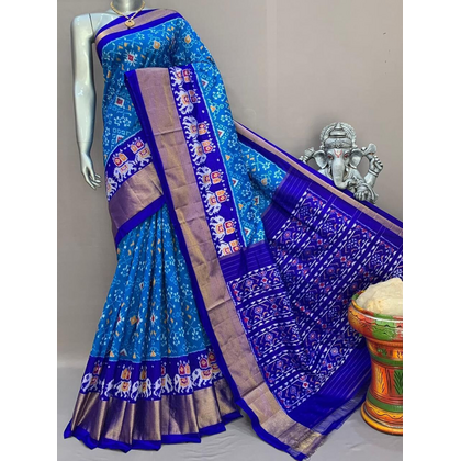 PSNTIDSS5J09NCCC29- Ikat silk saree