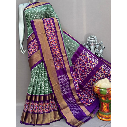 PSNTIDSS5J09NCCC39- Ikat silk saree