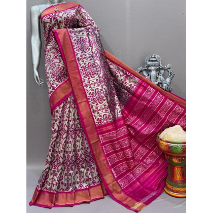 PSNTIDSS5J11NCCD43- Ikat silk saree