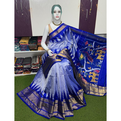 PSRGDSS5J12BSDC03- Ikat silk saree