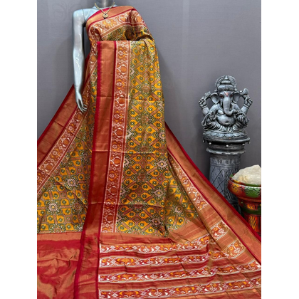 PSNTFTHS5J12CSDC06- Full tissue Ikat silk saree