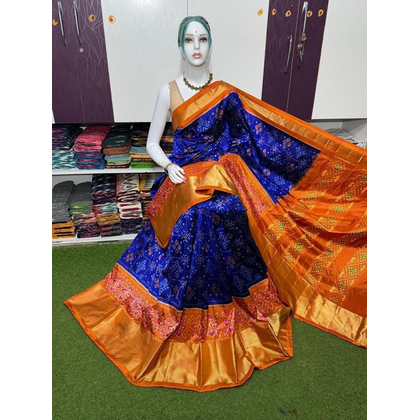 PSRGDSS5J12BSDC11- Ikat silk saree