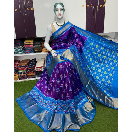 PSRGDSS5J12BSDC30- Ikat silk saree