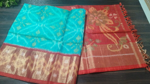 PGMRISCS4S24EZDC28- Ikat Sico saree