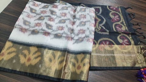 PGMRISCS4S24EZDC55- Ikat Sico saree