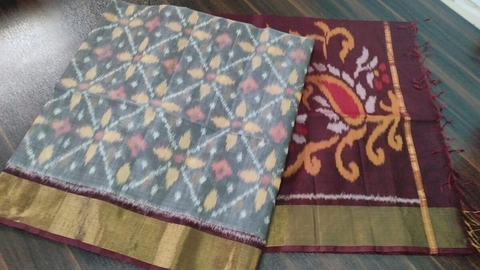 PGMRISCS4O22ECDD01- Ikat Sico saree