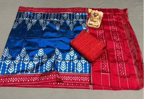 PSRGSDST4O14FSDD13- Ikat sico dupatta with  sico top