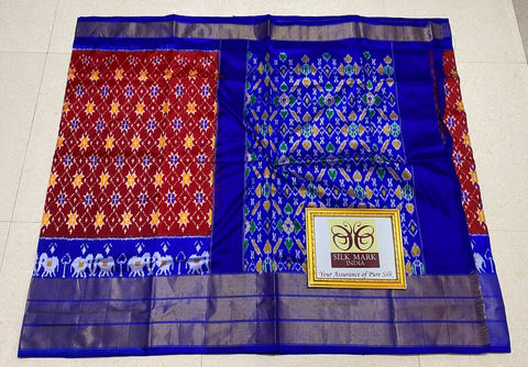 PPHSIDSS4O26BSCC22- Ikat silk saree