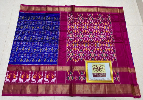 PPHSIDSS4D24BSCD06- Ikat silk saree