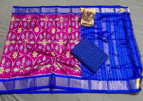 PSRGSDST4V05FFDC97- Ikat Silk dupatta with Ikat sico top