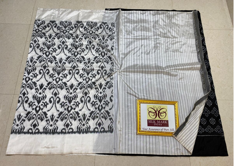 PPHSIDSS4O26BSCC27- Ikat silk saree