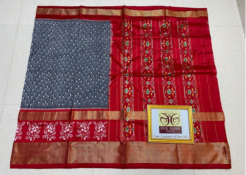 PPHSIDSS4O26BSCC29- Ikat silk saree